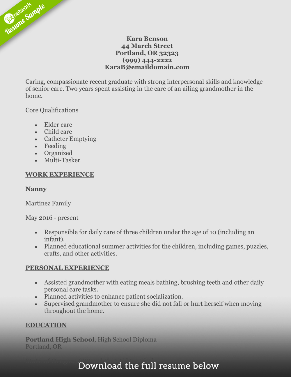 write perfect home health aide resume