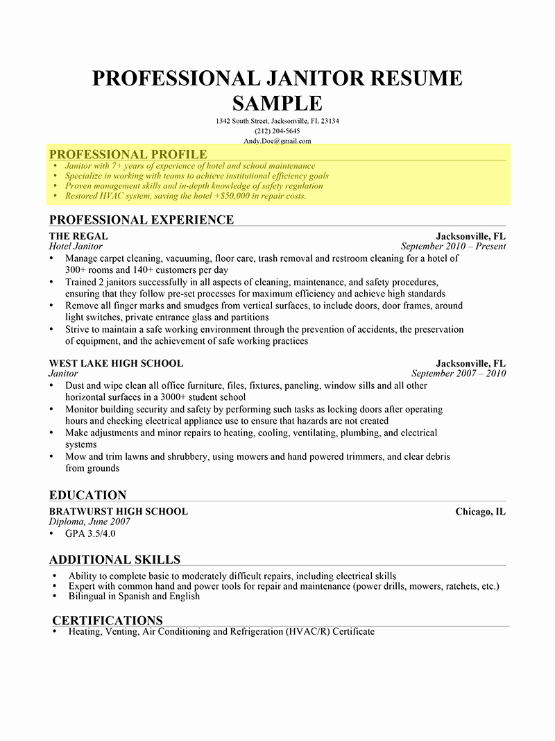 How to Write A Professional Profile