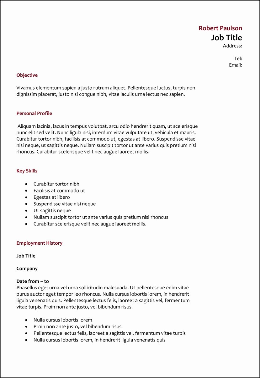 How to Write A Resume Best Template Collection