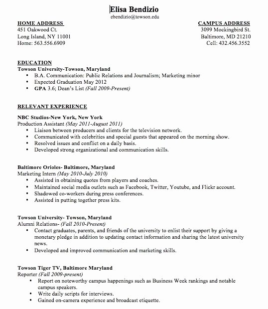 How to Write A Resume for the First Time