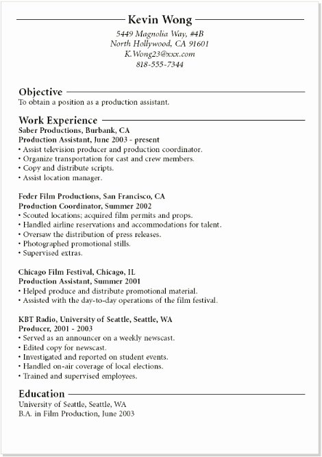How to Write A Resume with Little No Job Experience No