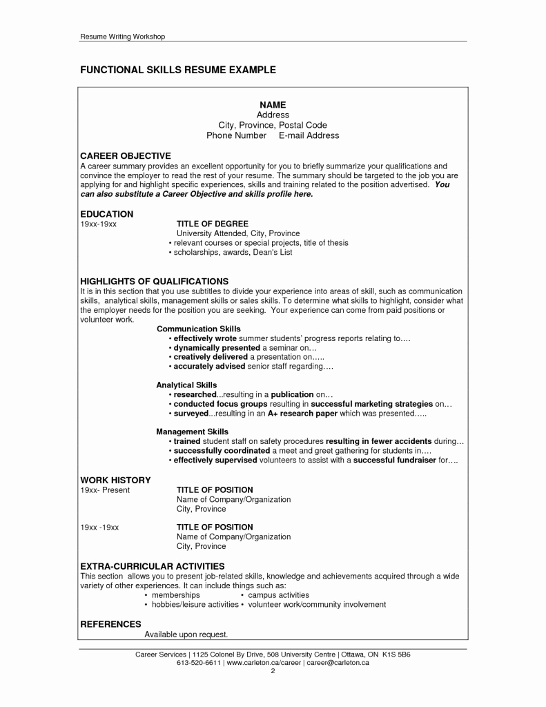 How to Write A Skill Set for A Resume – Perfect Resume format