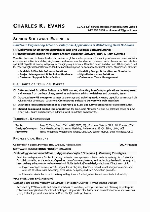 How to Write software Engineer Resume