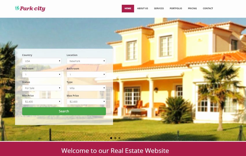Html Real Estate Responsive Template Webthemez