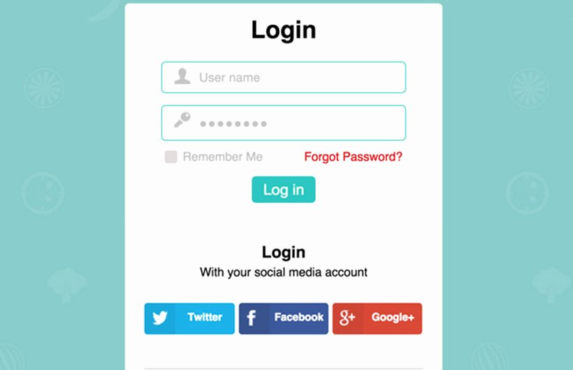 Html5 Login Page Template &amp; form
