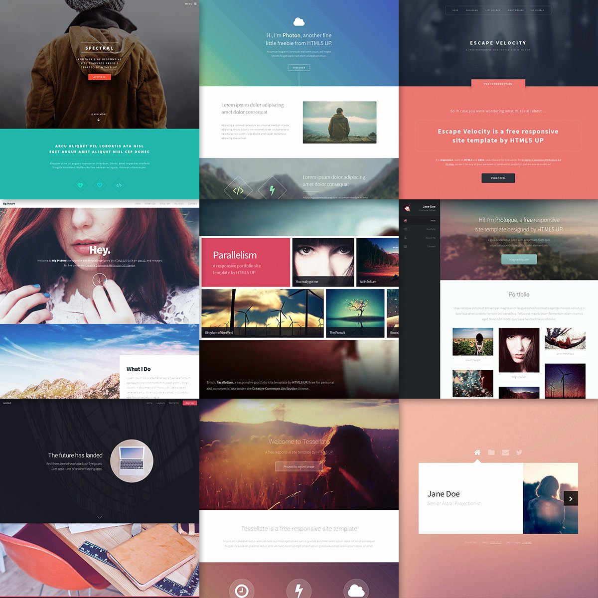 Html5 Up Responsive HTML5 and Css3 Site Templates