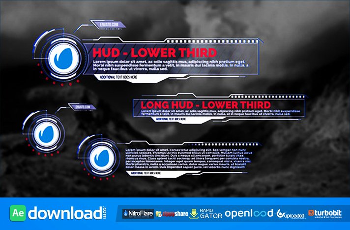 Hud Lower Thirds Videohive Project Free Download