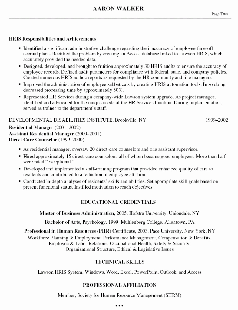 Human Resources Generalist Resume Examples – Perfect