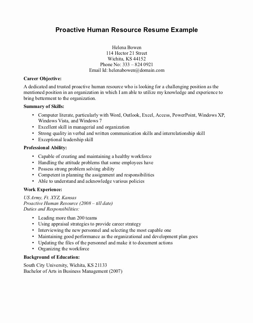 Human Services Resume Templates