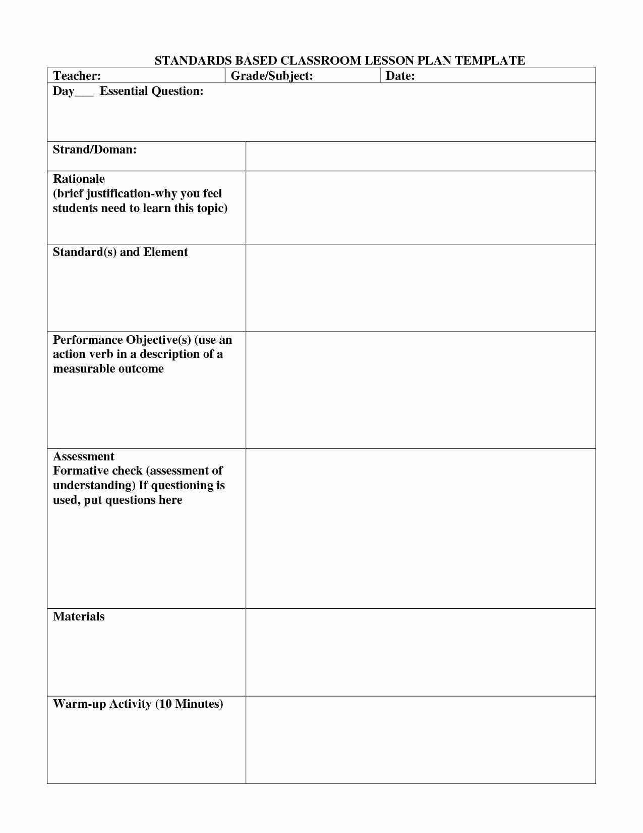 Hunter Lesson Plan Template Word – 34 Daily Lesson Plan