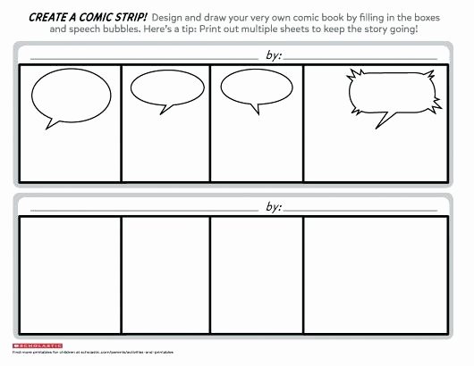 Ic Book Template Amazing Printable Blank Strip for