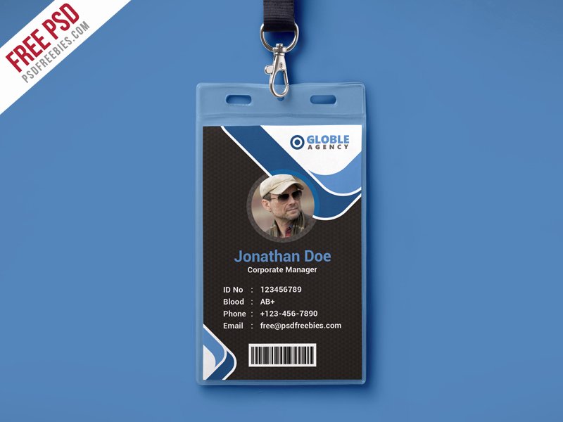 Id Card Template Free Download Templates Data