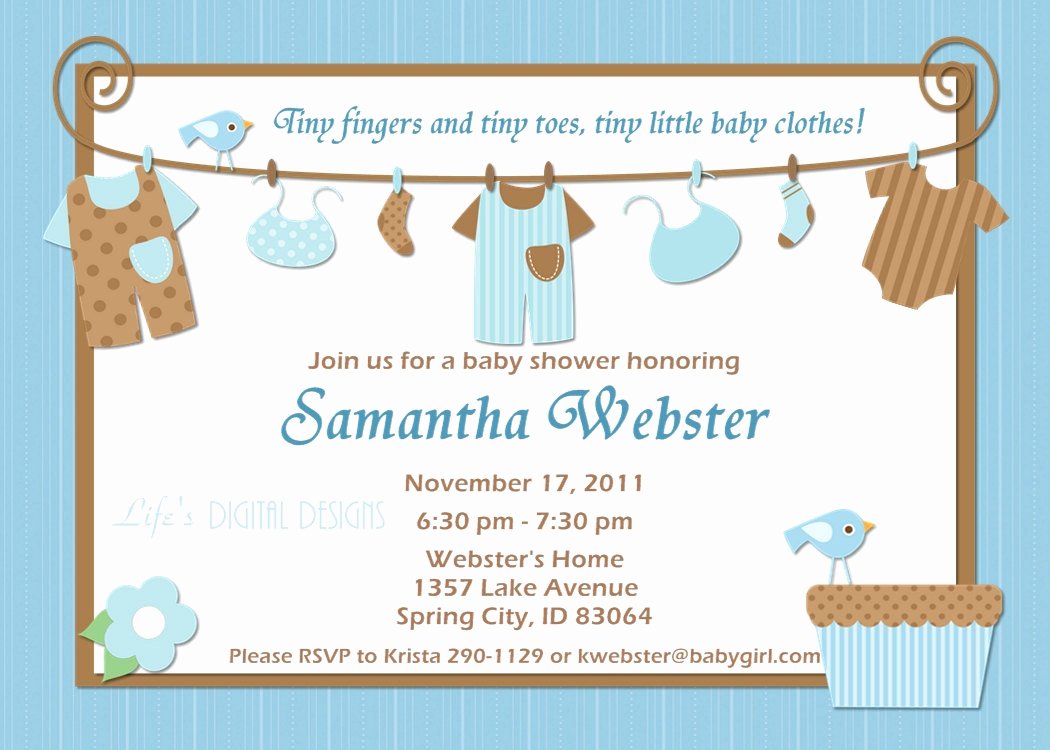 Ideas for Boys Baby Shower Invitations