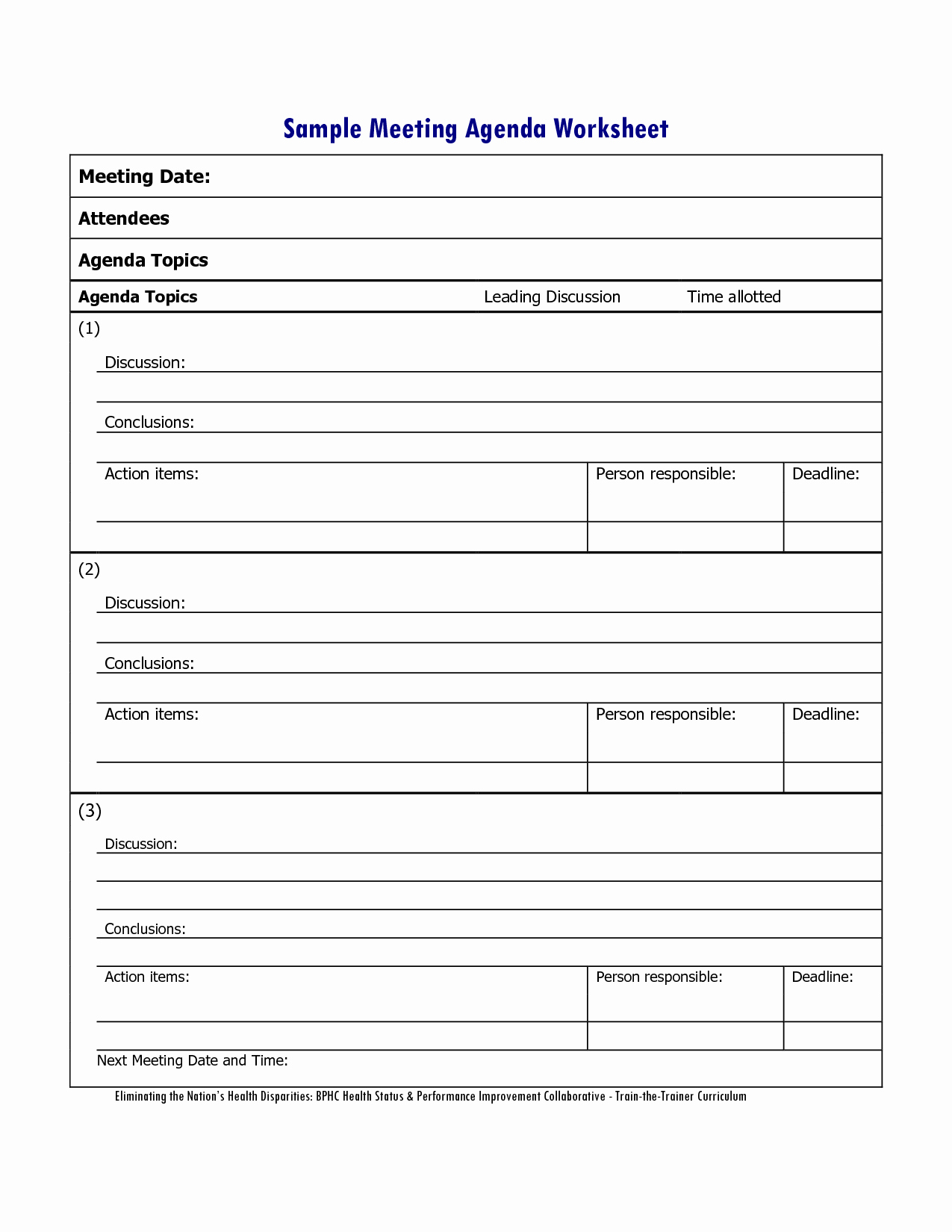 Iep Meeting Notes Template