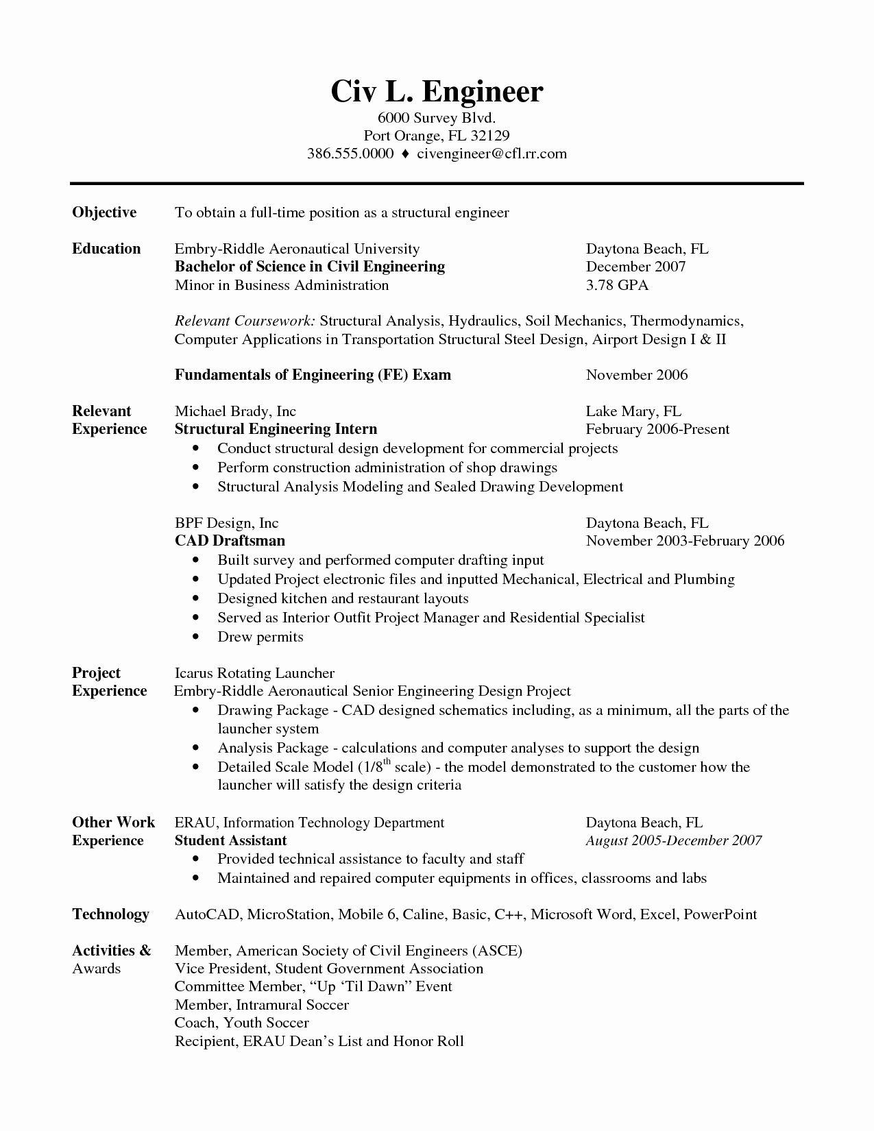 Image Result for Mechanical Engineering Student Resume