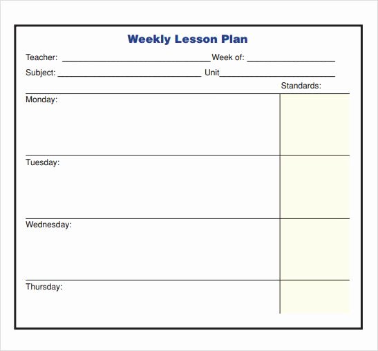 Image Result for Tuesday Thursday Weekly Lesson Plan
