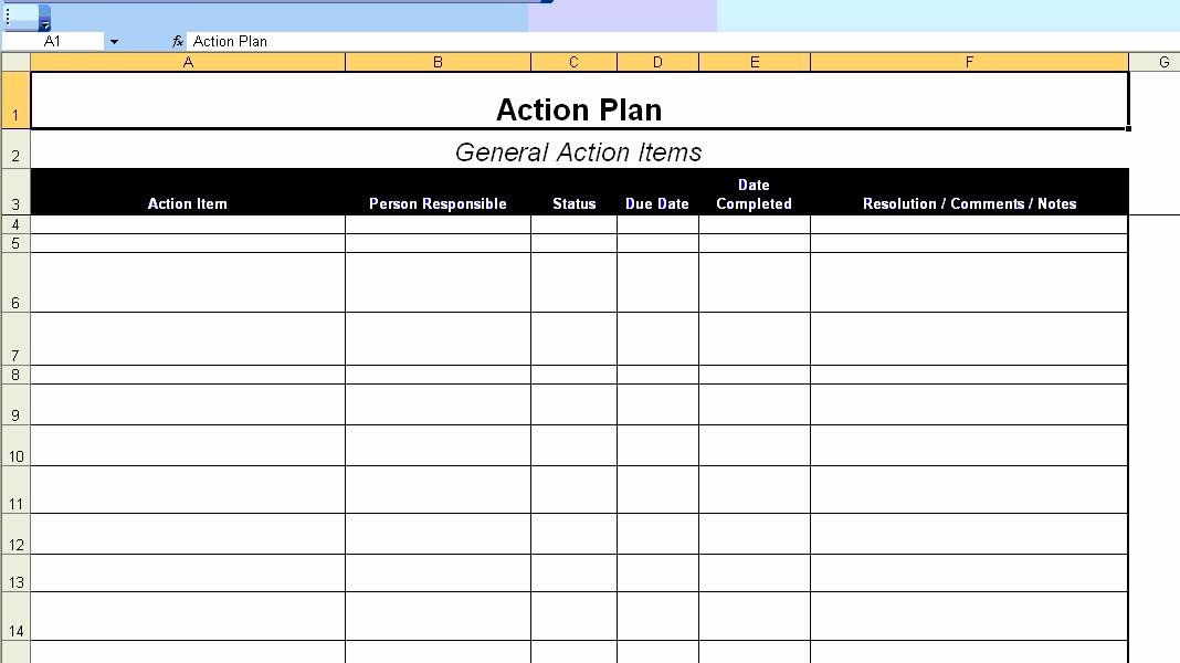 Incident Action Plan Template