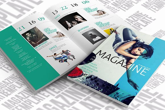 Indesign Magazine Template Magazine Templates Creative