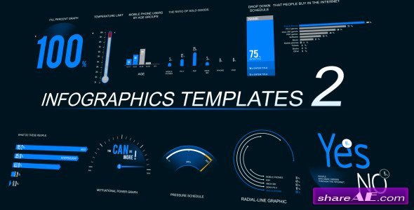 Infographics Template 2 after Effects Project Videohive