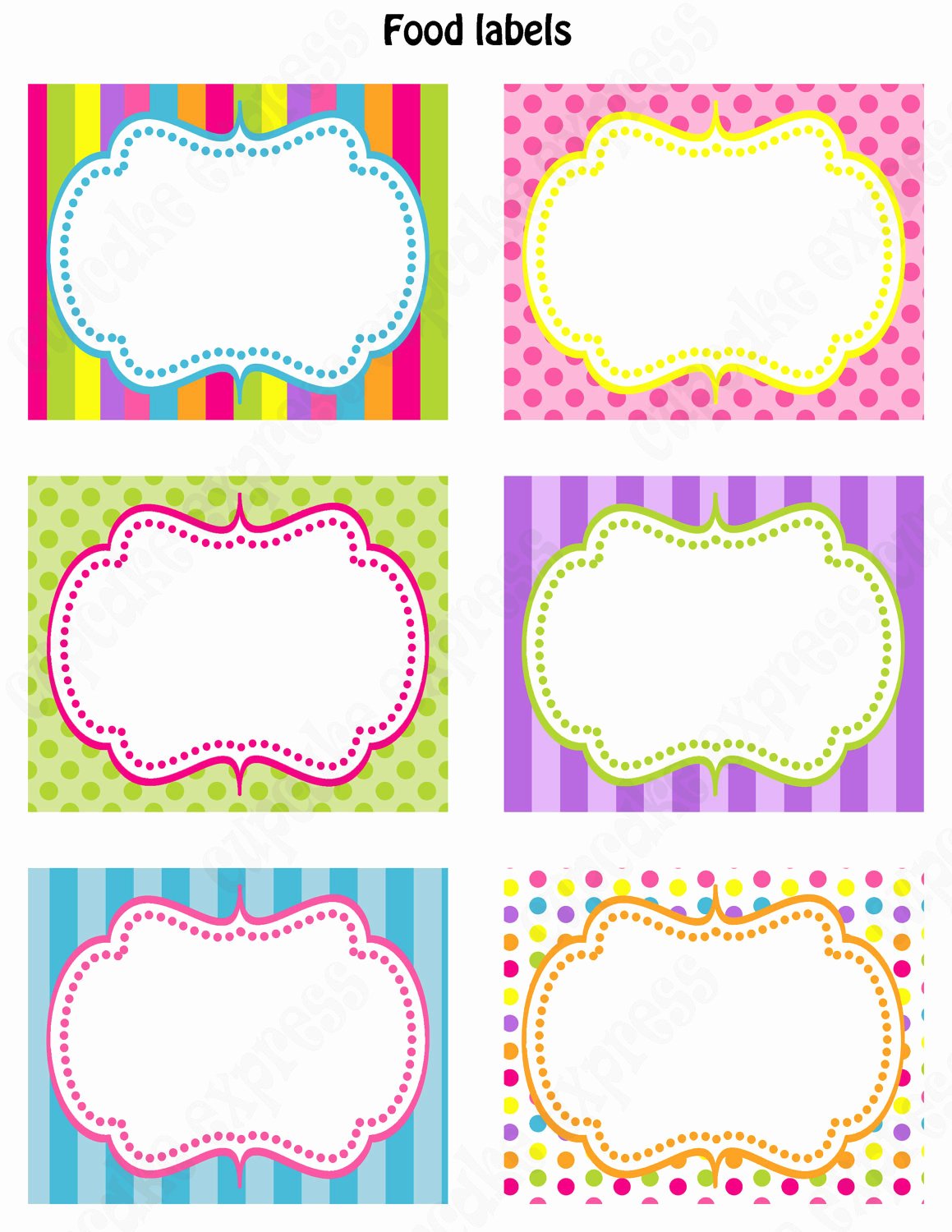 Instant Download Diy Candy Shoppe Birthday Party by