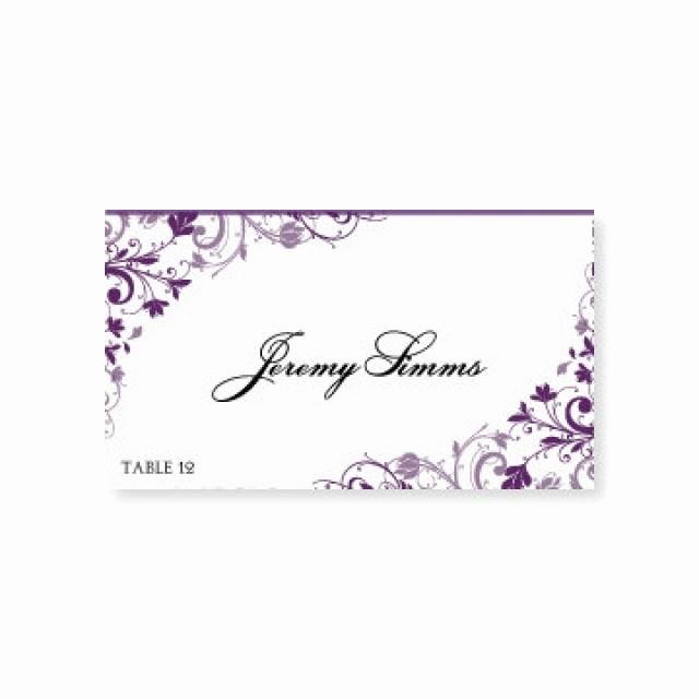 Instant Download Wedding Place Card Template Chic