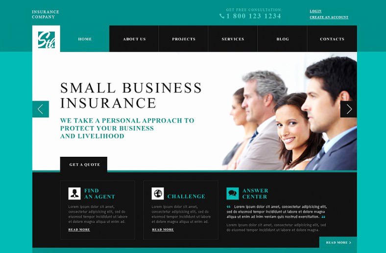 Insurance Agency Website Template Free Learn the Truth
