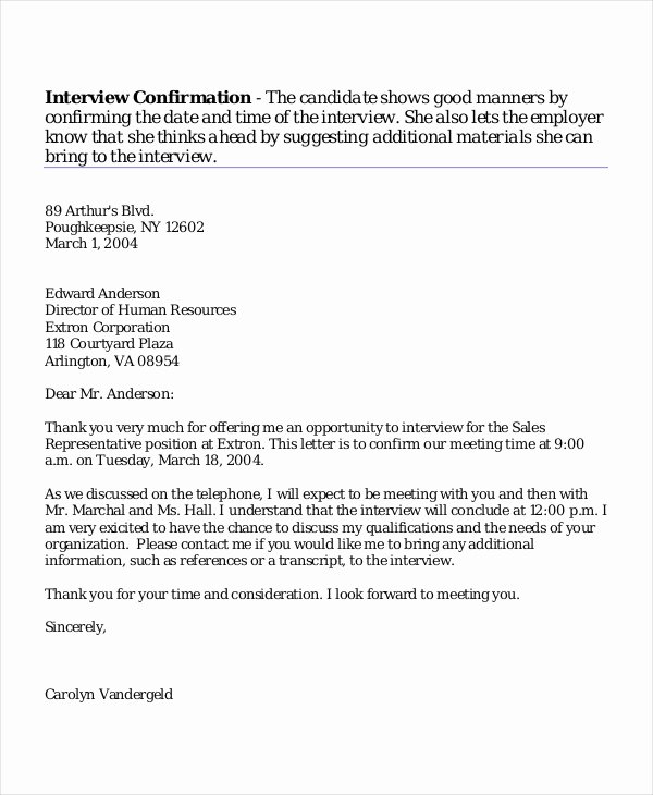 Interview Appointment Letter 7 Free Word Pdf Documents