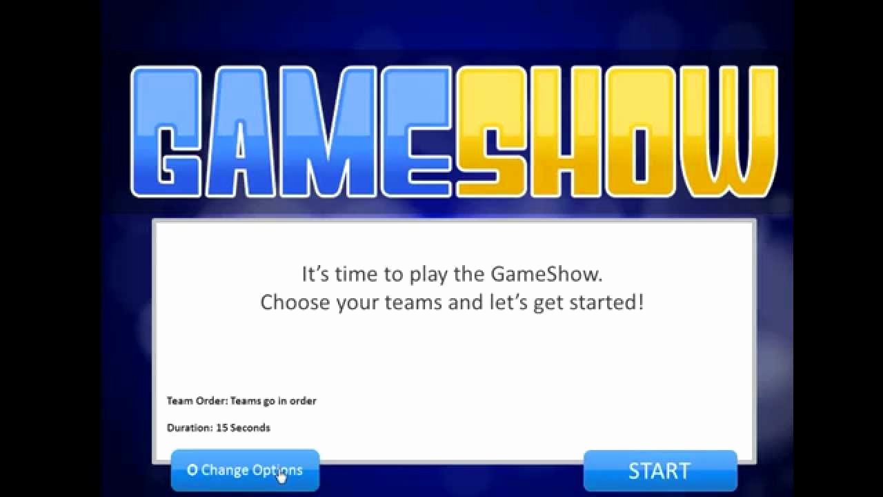 Introduction to the Powerpoint Gameshow Template