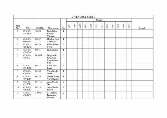 Inventory Sheet Template 40 Ready to Use Excel Sheets