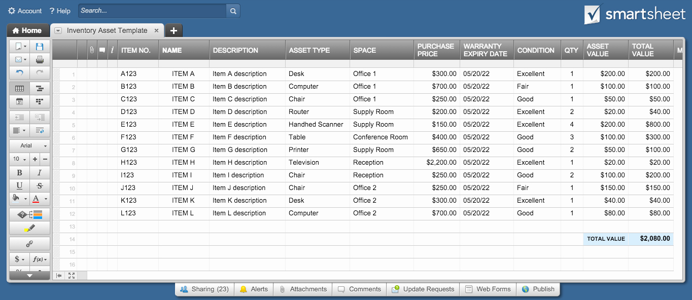 Inventory Spreadsheet Template Spreadsheet Templates for