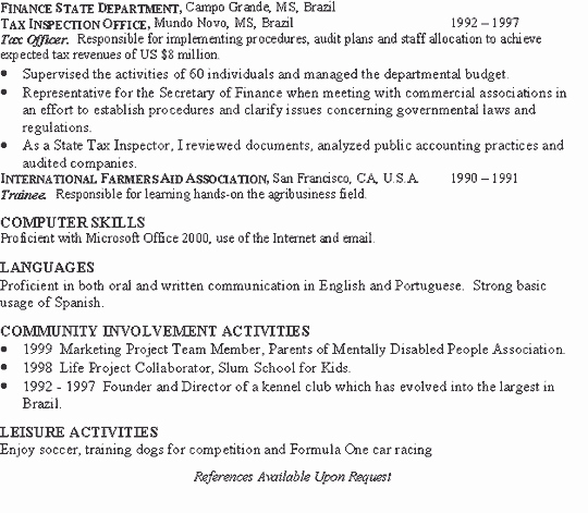 Investment Banking Resume Template