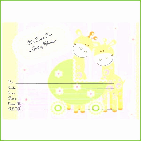 Invitation Card Template for Baby Shower – Miyamufo