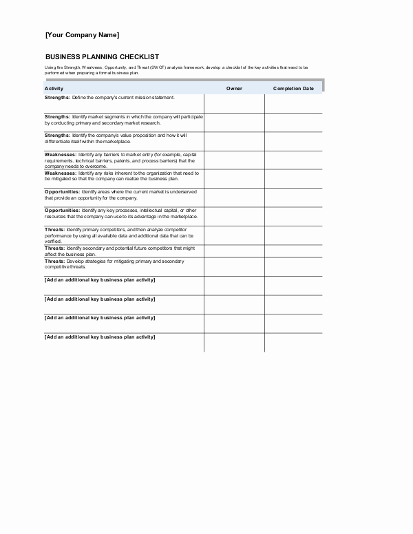Invoice Checklist Template