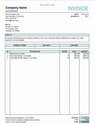 invoice template freelance 1772