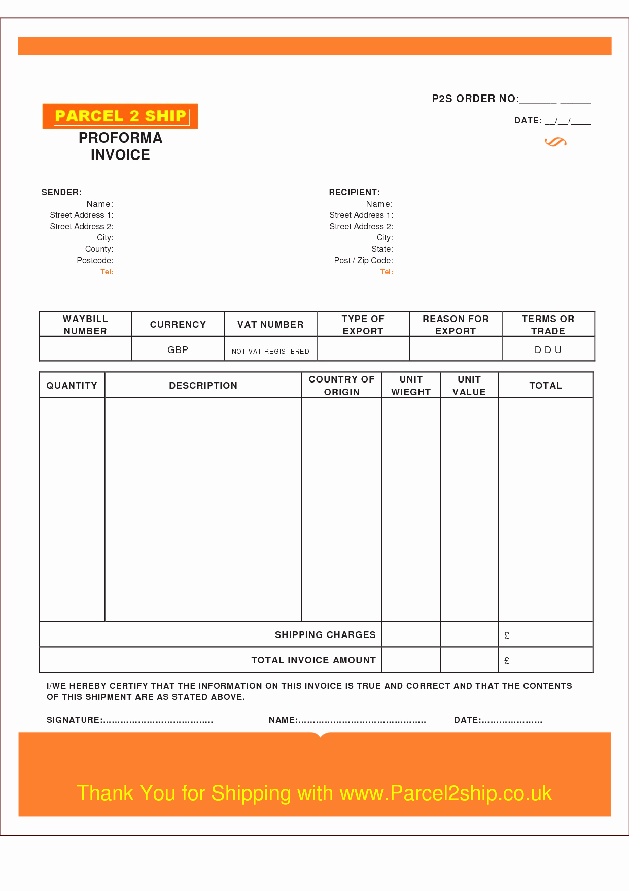 Invoice Template Uk Word Download