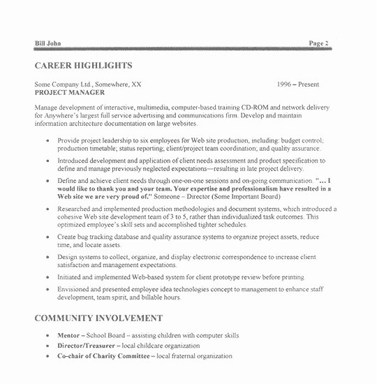 It Project Manager Resume Sample