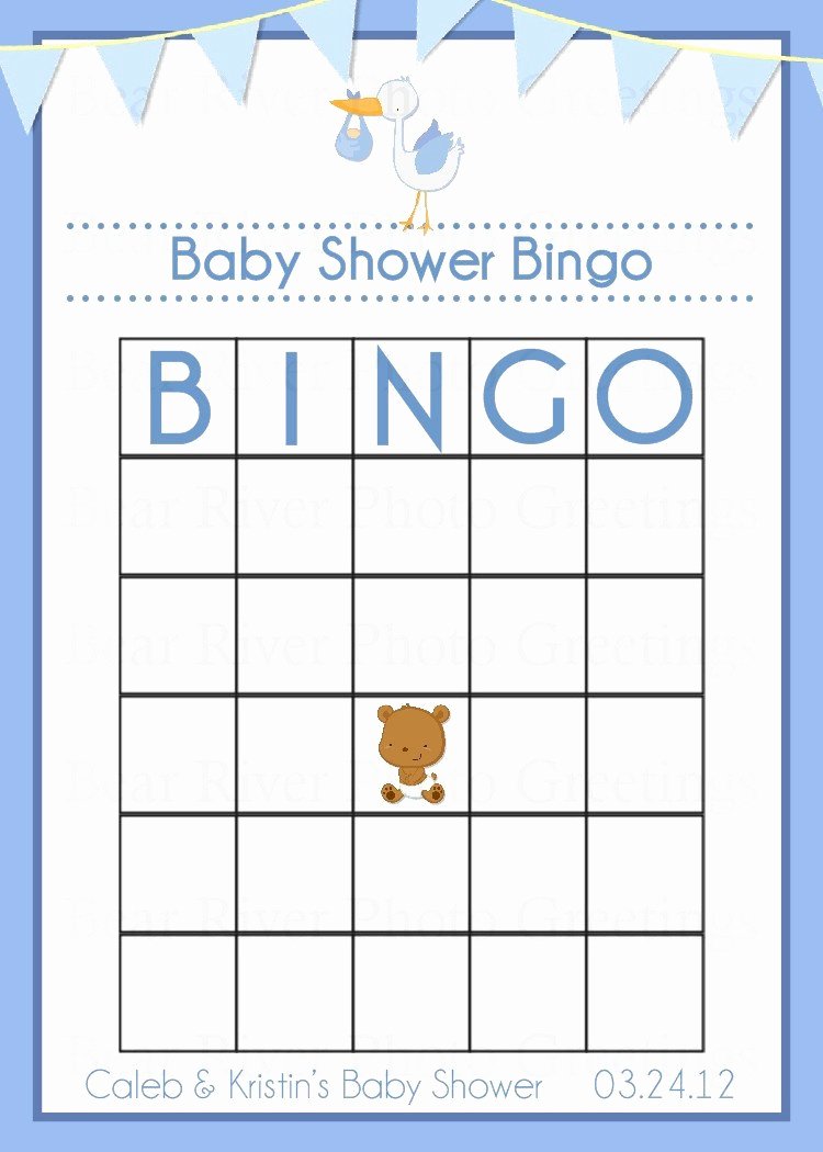 Items Similar to Baby Shower Game Bingo Card Printable