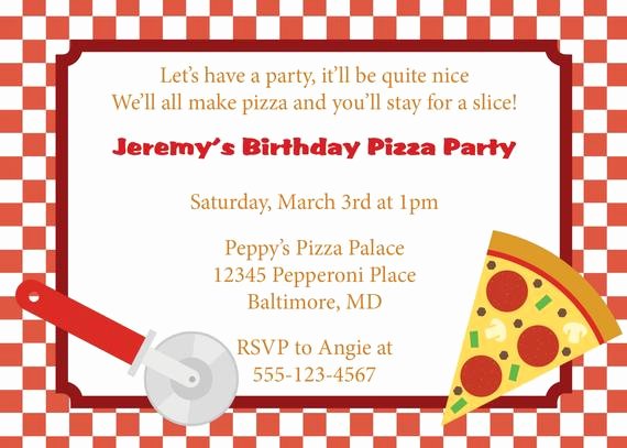 Items Similar to Pizza Party Invitation Invite Diy
