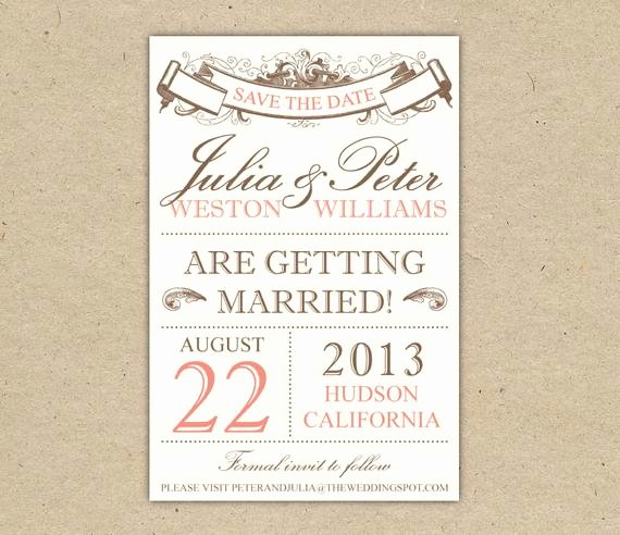 Items Similar to Save the Date Custom Printable