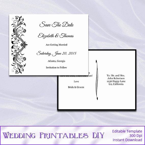 Items Similar to Wedding Save the Date Postcard Template