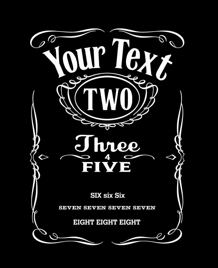 Free Jack Daniels Label Template