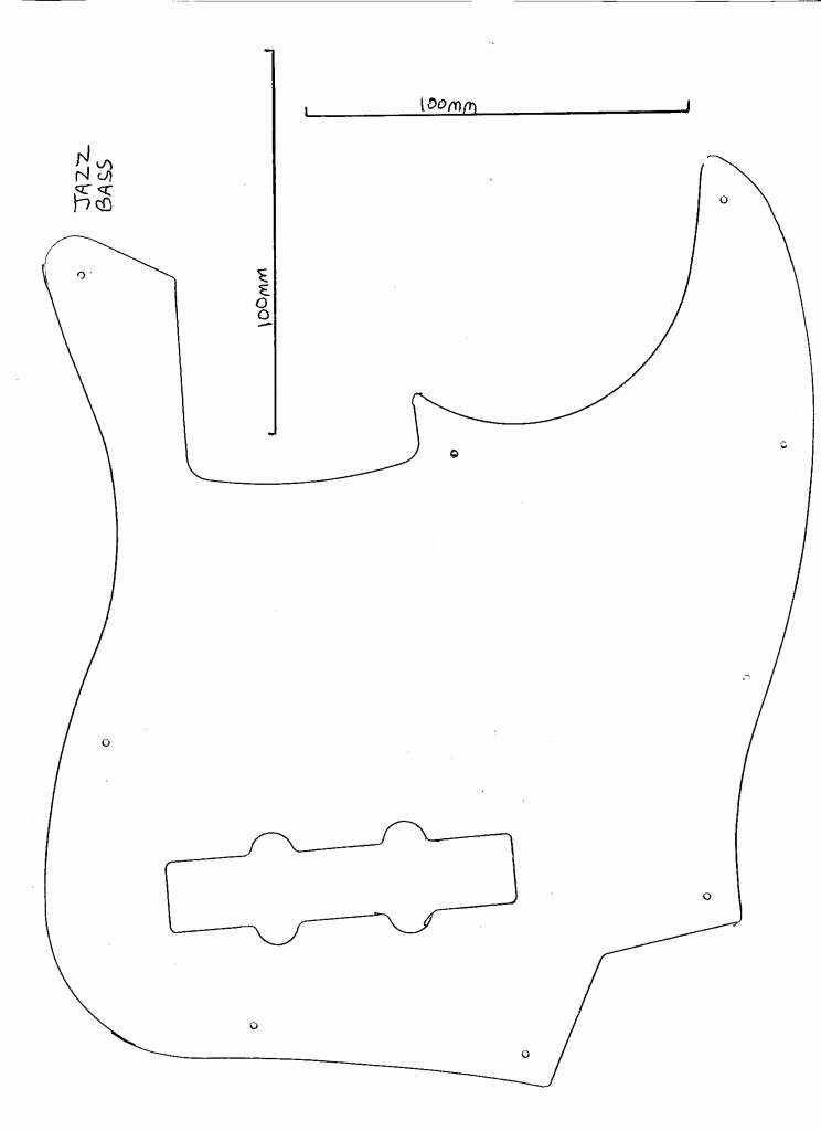 PICKGUARD TEMPLATES