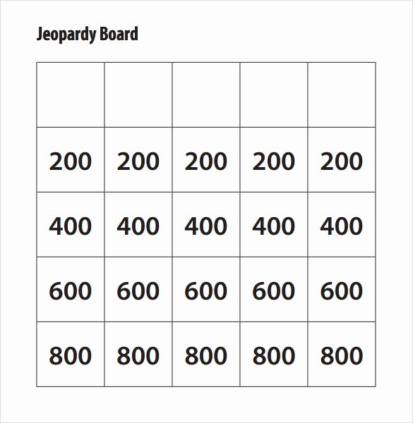 Jeopardy Game Template 7 Download Documents In Pdf Ppt