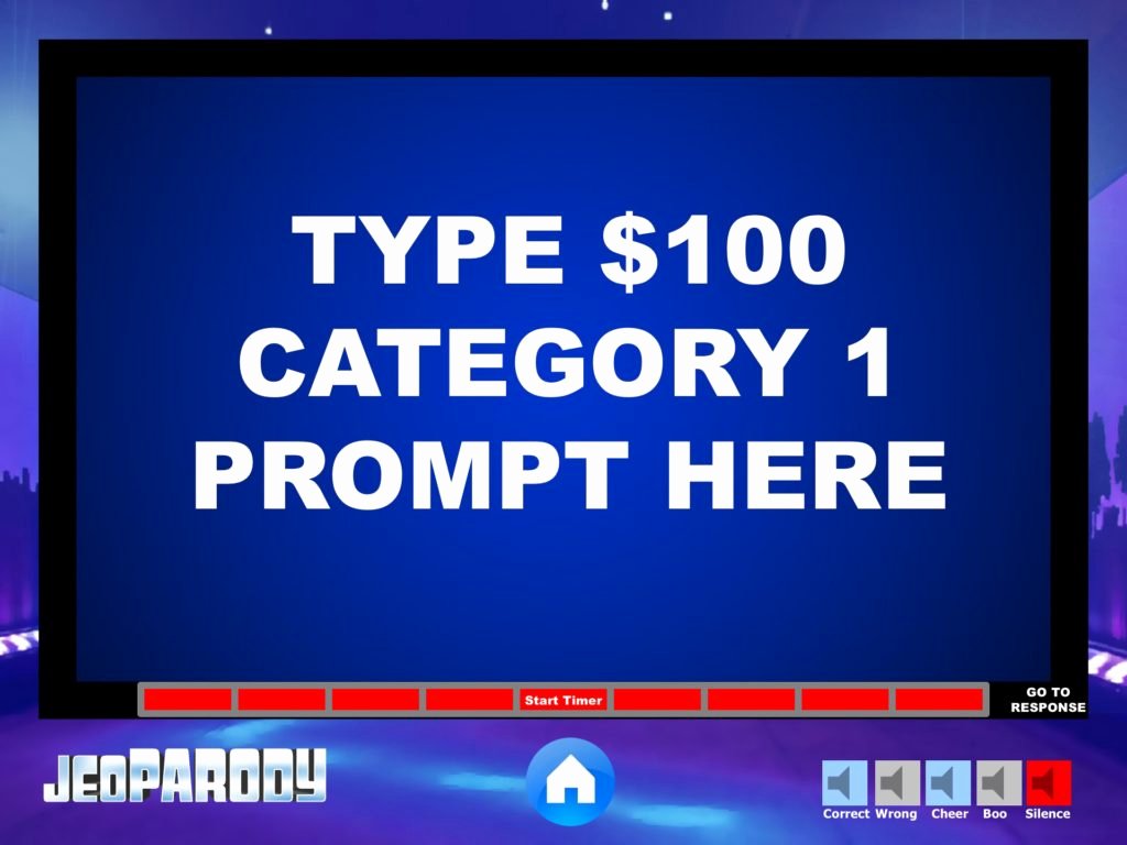 Jeopardy Powerpoint Game Template Youth Downloadsyouth