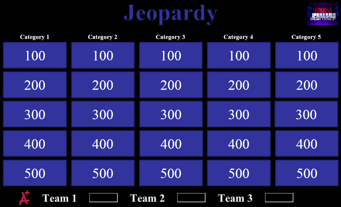 vba jeopardy template