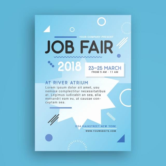 Job Fair Flyer Template for Free Download On Tree