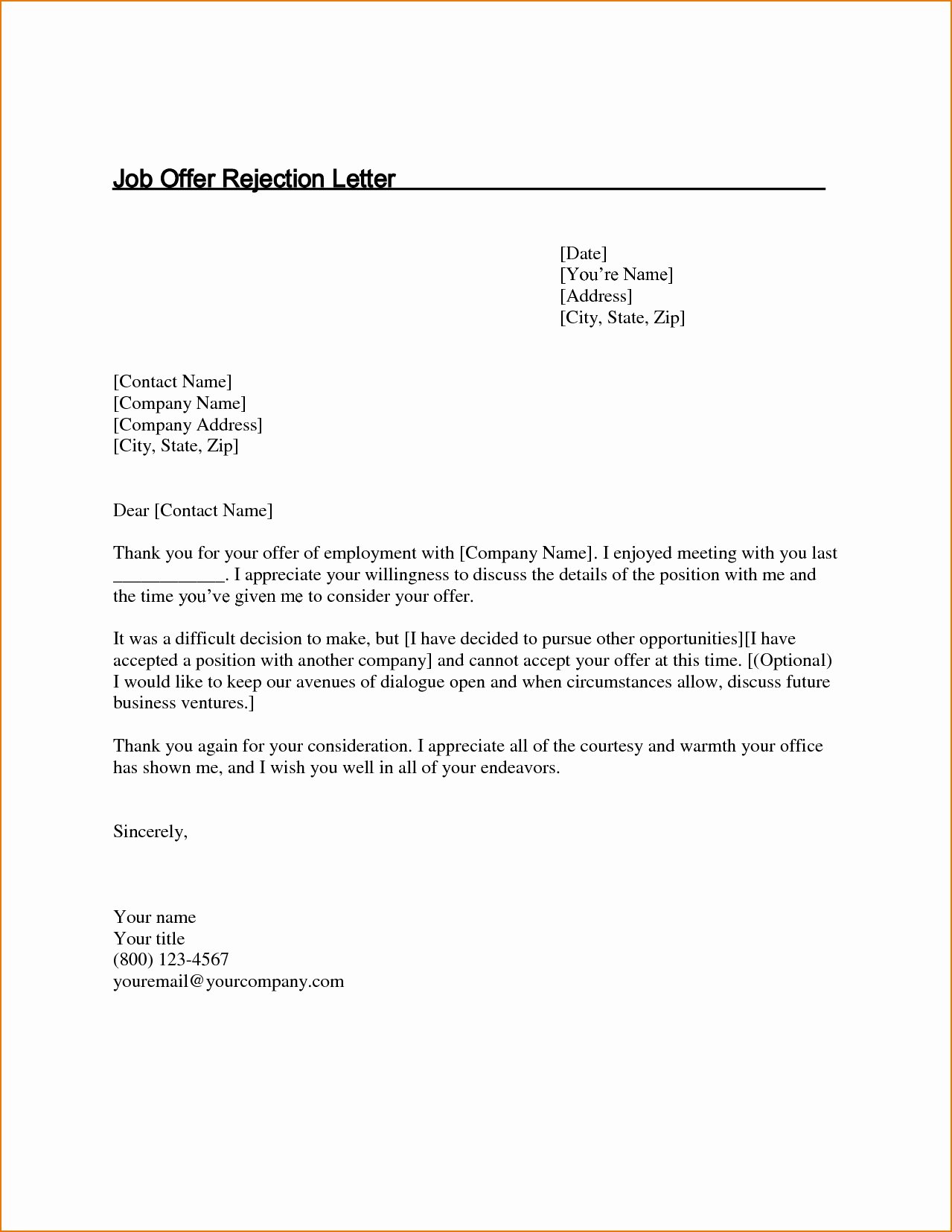Job Fer Acceptance Letter Template Uk