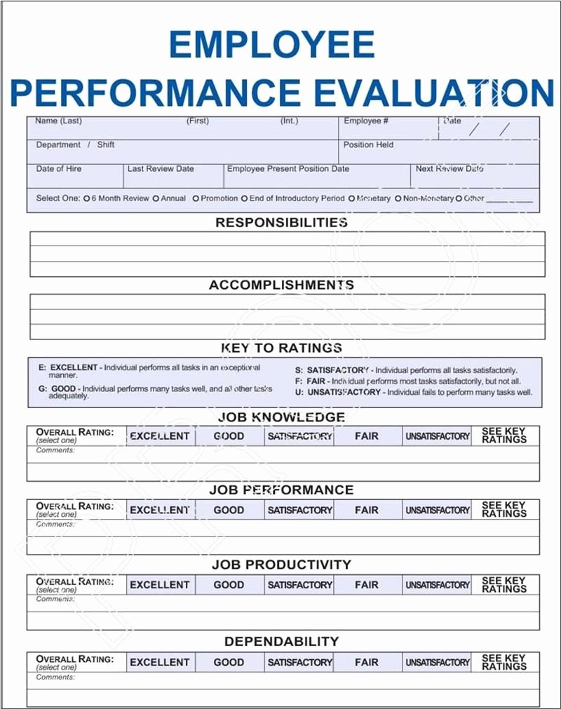 Job Performance Evaluation Frompo 1
