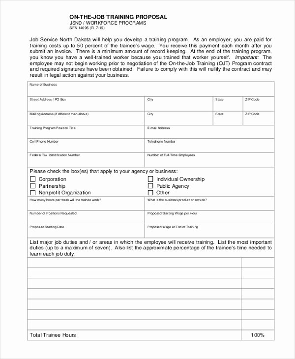 Job Proposal Template 18 Free Word Pdf Document