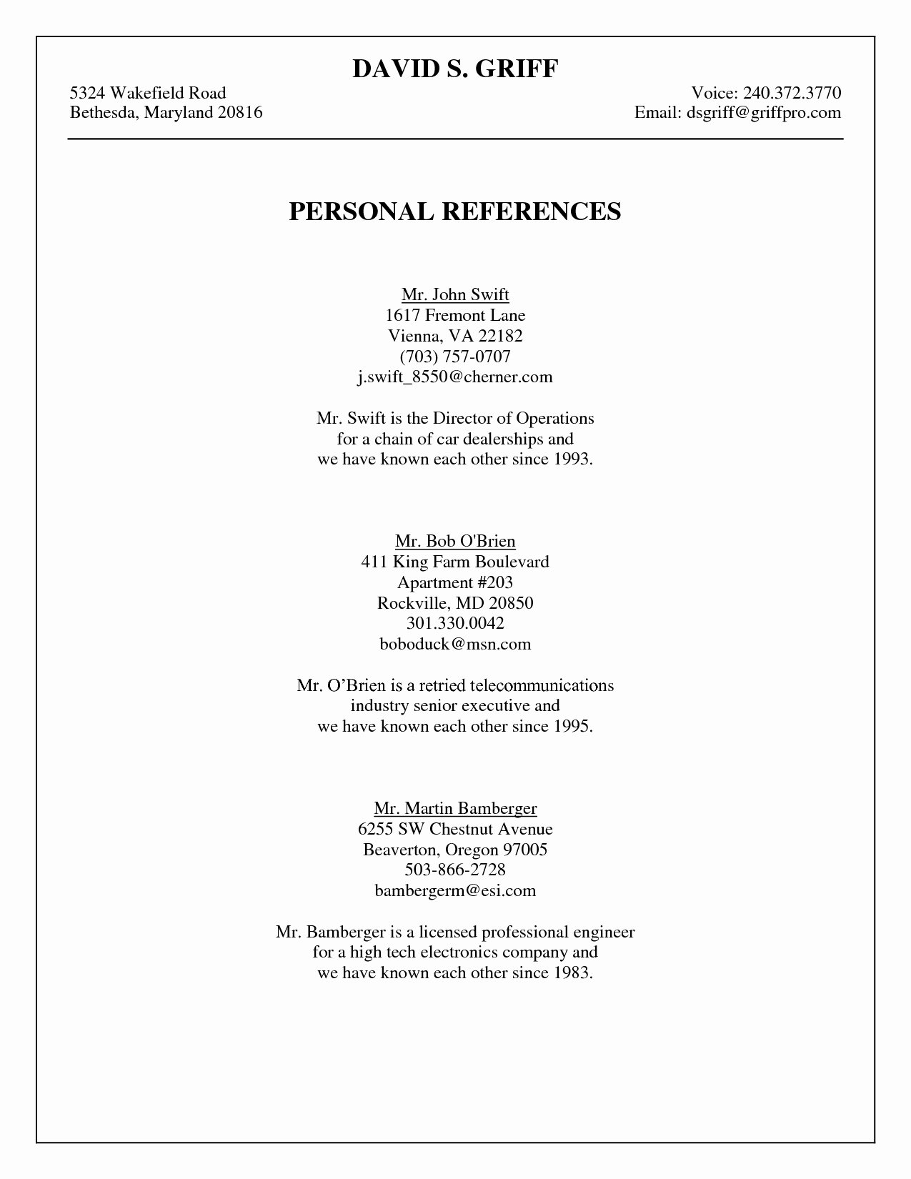 Job Reference Page Template Bibliography Generator Should